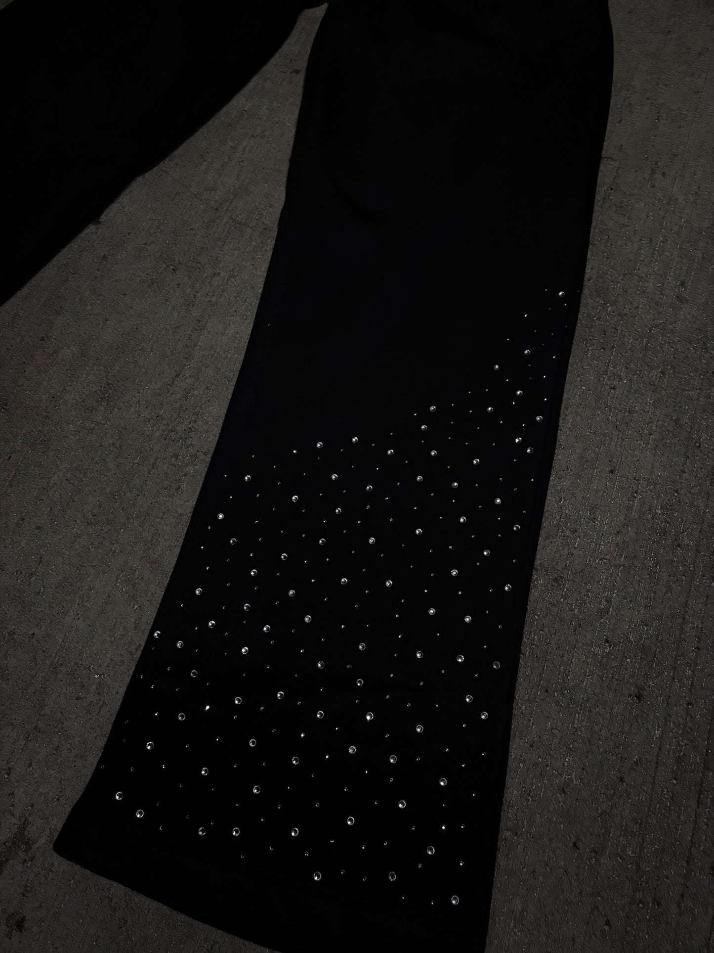 DFR Rhinestone sweats Black (450 GSM)